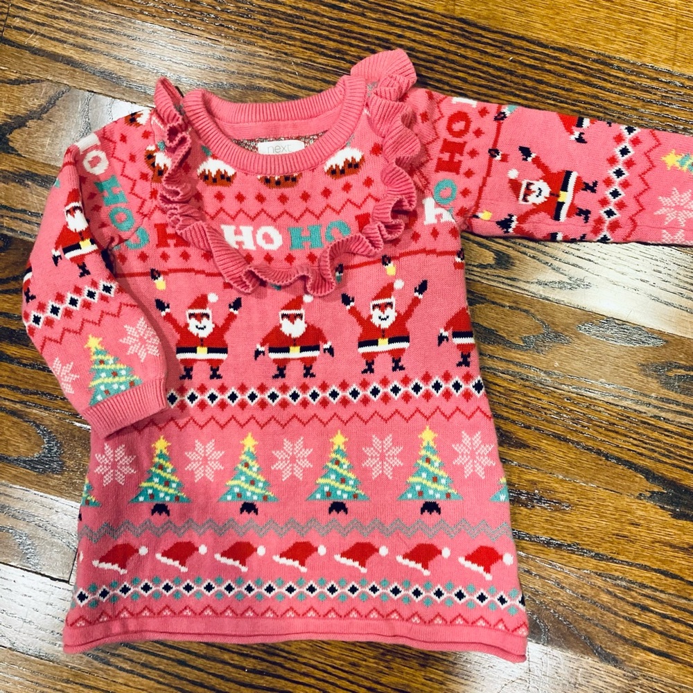 NEXT Holiday/Christmas Sweater Dress, Size 12-18mo